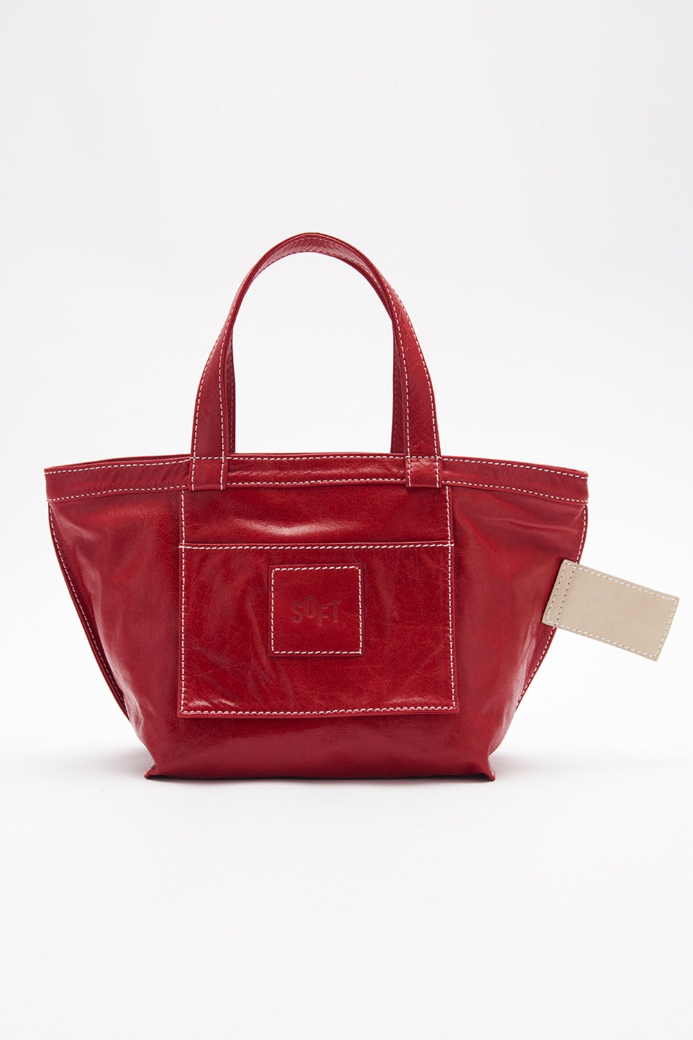 soft market bag - red