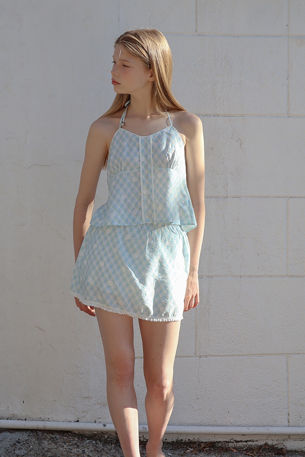 パンツ [SOFT SEOUL] LACE PUNCHING STRING PANTS LACE PUNCHING STRING PANTS - 소프트서울