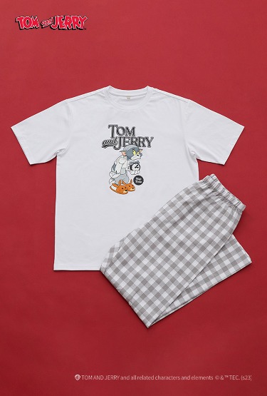 (QR) 톰과제리 티셔츠 잠옷(GRAY)_SPPPD49U90