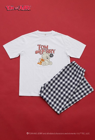 (QR) 톰과제리 티셔츠 잠옷(NAVY)_SPPPD49U90