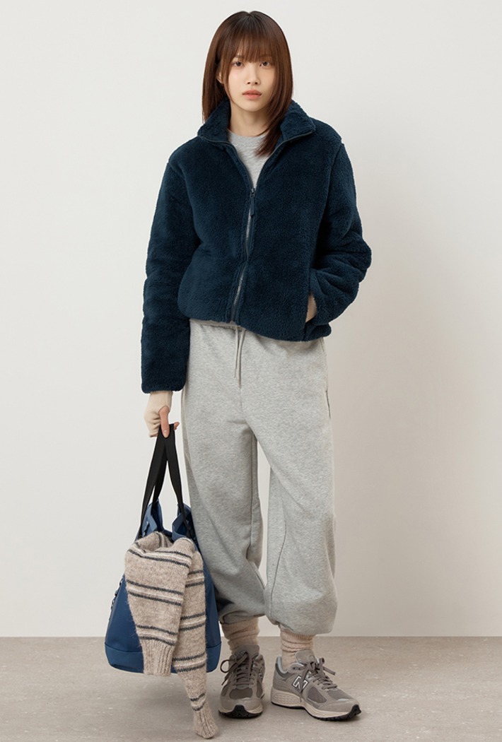 [리사이클] 베이직 퍼플리스 집업 (SPFZF4TC01 RE)_(W)SPFZG11C01