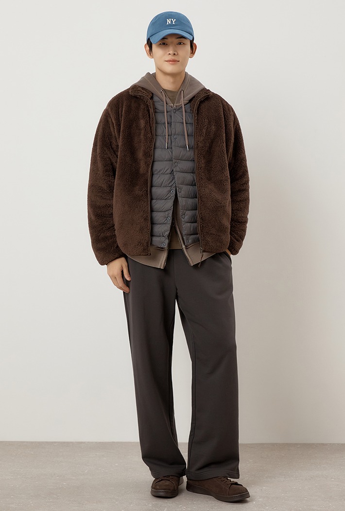 [리사이클] 베이직 퍼플리스 집업 (SPFZF4TC01 RE)_SPFZG11C01