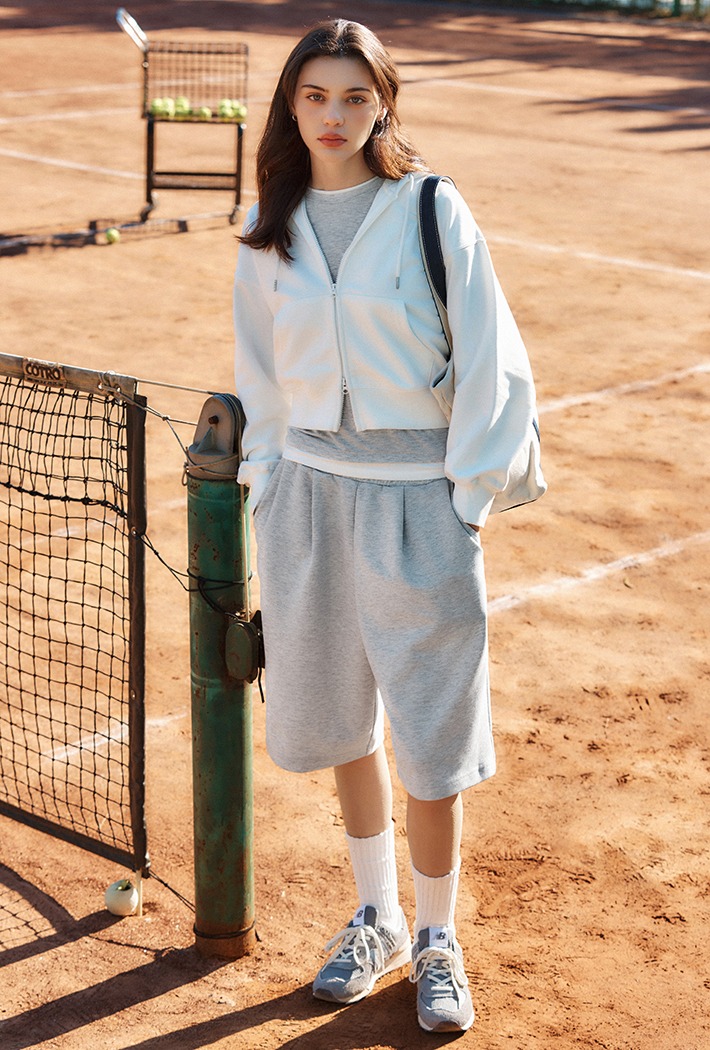 [프렌치테리] 여성 2-WAY 후드 집업_SPMZG23G01