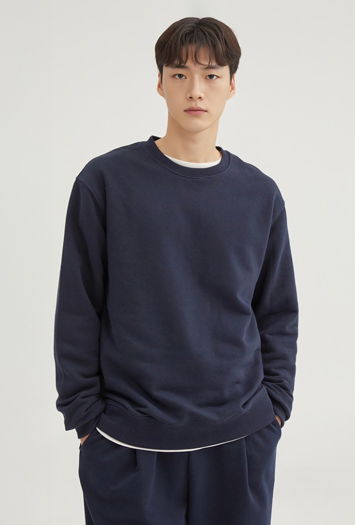 [프렌치테리] 라운드넥 스웨트셔츠_SPMWGA9C11