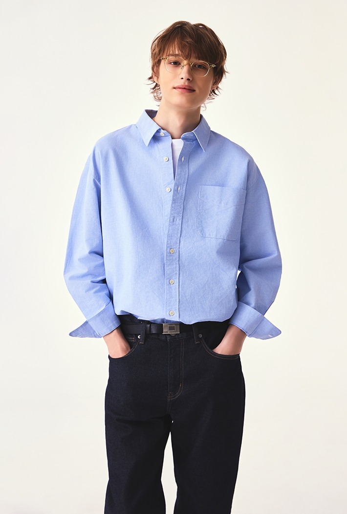 오버핏 옥스포드 셔츠_SPYWG23C51