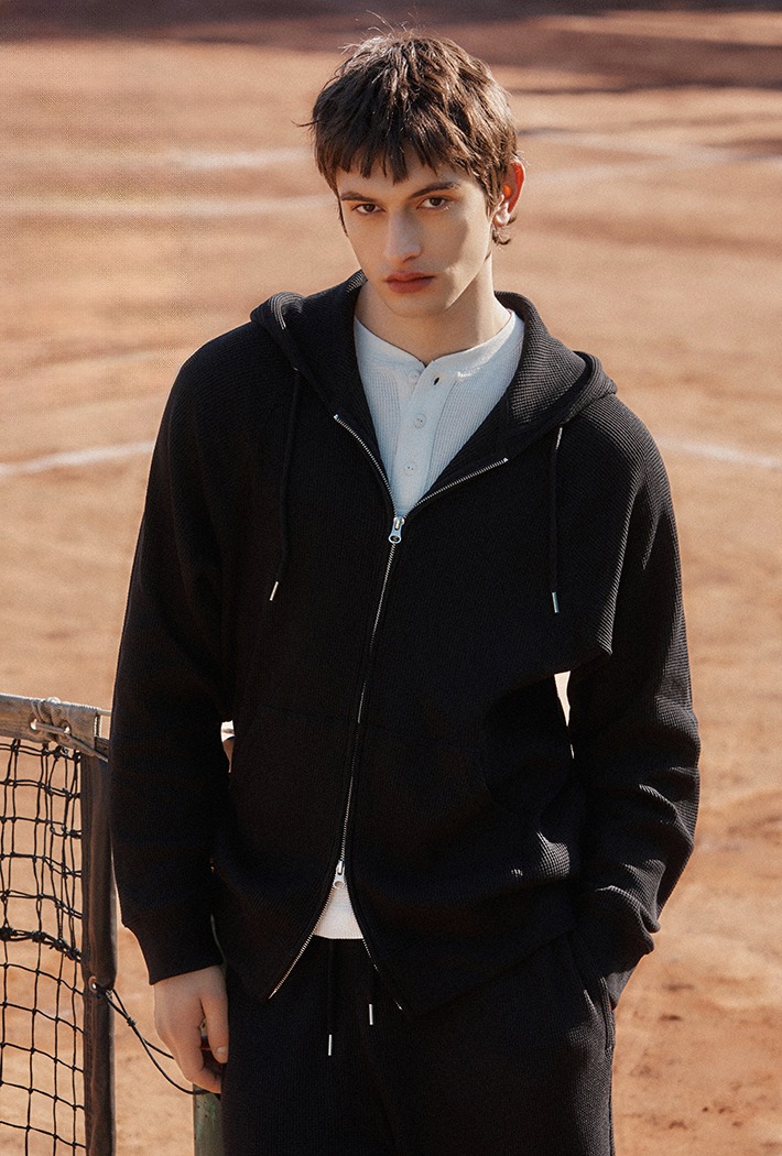 와플 후드 집업_SPMZG25C02