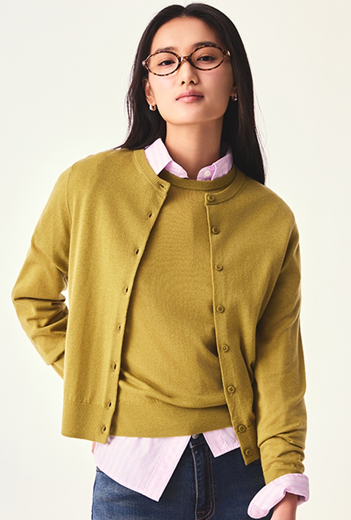 [소프트얀] 여성 라운드넥 카디건_SPCKG23W01