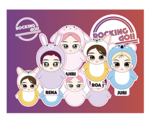 Rocking doll Character Sticker