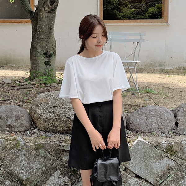 [MADE] 傘袖寬鬆純色T恤(XS~4XL)