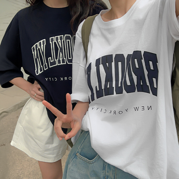 ♥ H O T P I N G ♥ | BROOKL YKプリント半袖Tシャツ