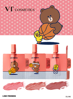 LINE FRIENDS ベルベットリキッドクリームチーク