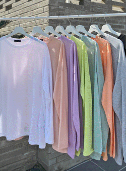 8colorルーズロングTシャツ