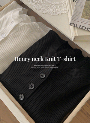 [MADE] 亨利領羅紋針織衫(XS~4XL)