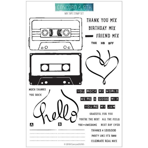 Clear Stamps- Mix Tape(10397)