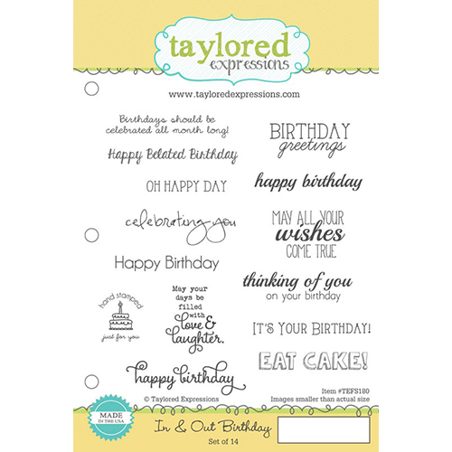(TEFS180) Stamps- In &amp; Out Birthday