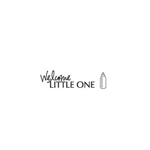 (3-B1749) Wood Stamp- Welcome Little One Combo