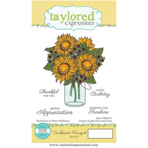 (TEPS101) Stamps- Sunflower Bouquet