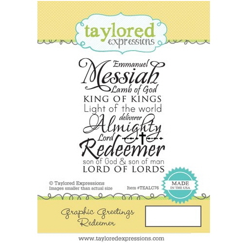 (TEALC076) Stamps- Graphic Greetings Redeemer
