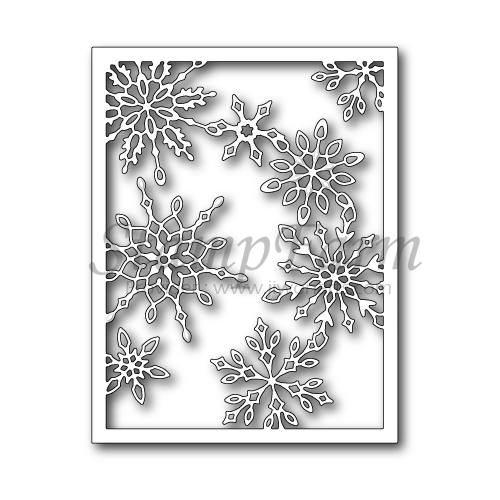 (7-99222) Dies- Scattered Snowflake Frame 
