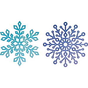 (B635) Snowflake Set 2 (Set of 2)