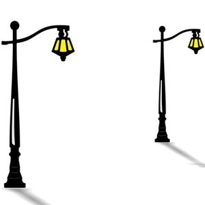 (B130) Colonial Lamp Post