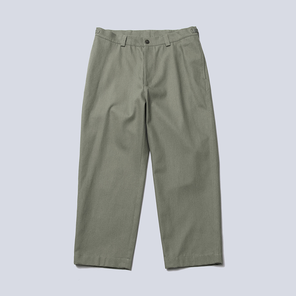 WIDE CHINO(OLIVE)