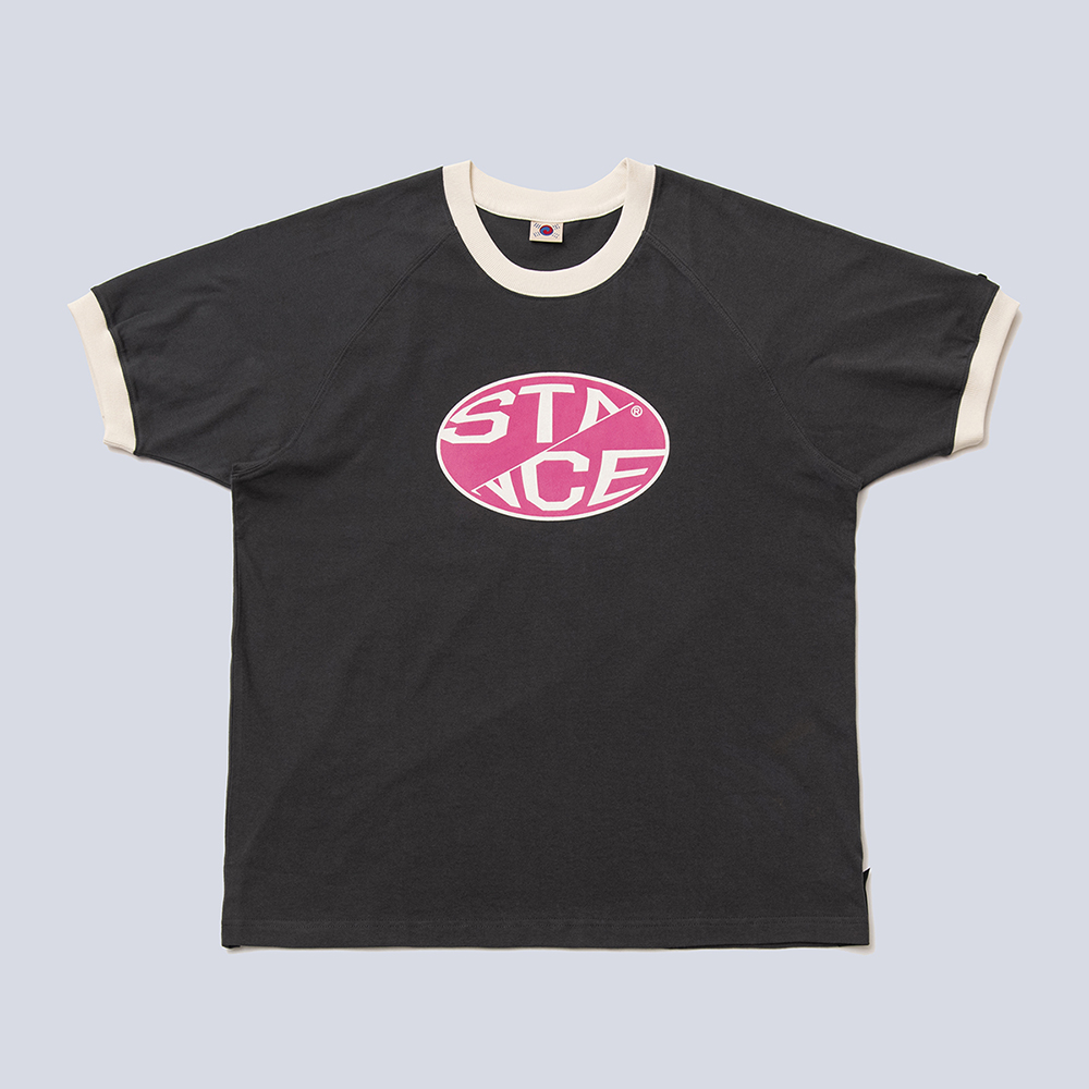 STANCE RINGER TEE(CHARCOAL)