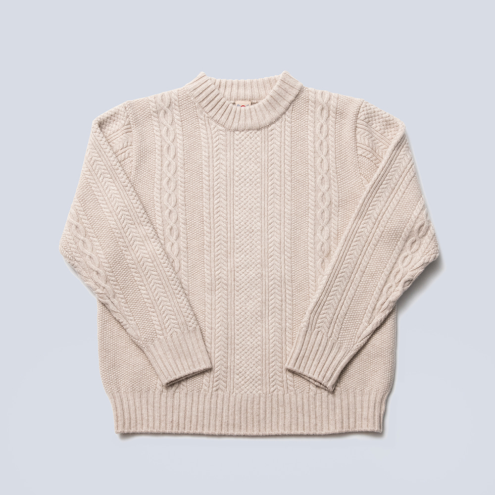 CABLE KNIT SWEATER(IVORY)