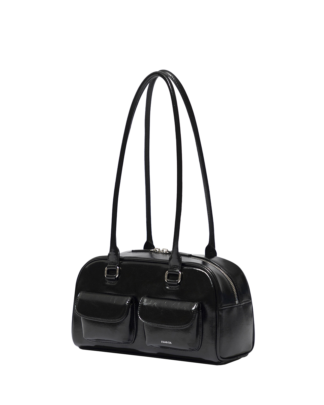 バッグ STAND OIL BLACK PLUMP BAG LARGE STAND OIL/スタンドオイル PLUMP BAG LARGE（ハンドバッグ）｜LE