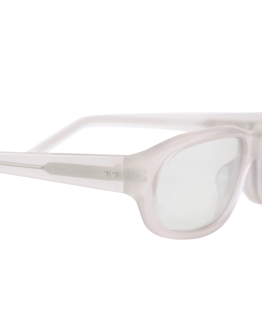 STAND OIL☆Curved Glow Sunglasses 𝗦𝗨𝗡-𝗞𝗜𝗦𝗦𝗘𝗗 Curved Glow Sunglasses • cream, black