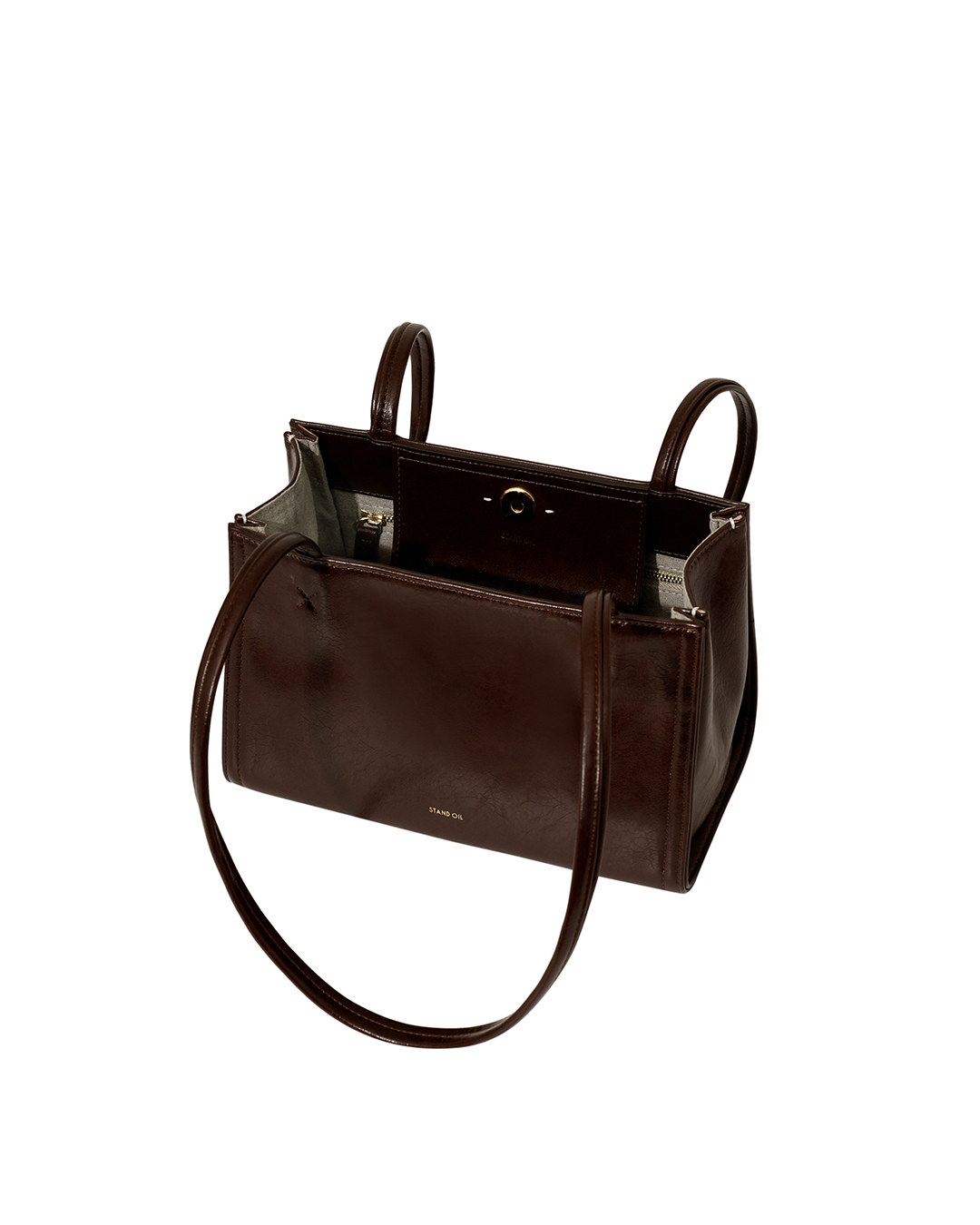 Oblong bag Tiny / Marron - Stand Oil