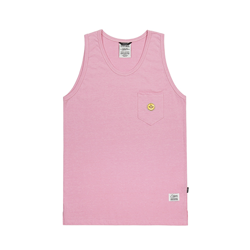 SMILE POCKET SLEEVELESS PINK&amp;#65279;SOLD OUT