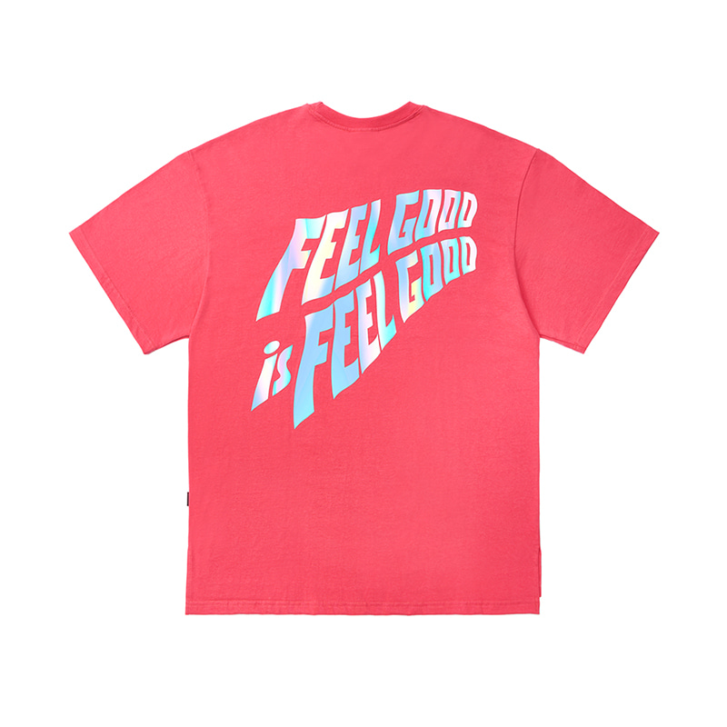 HOLOGRAM OVERSIZED T-SHIRTS PINK