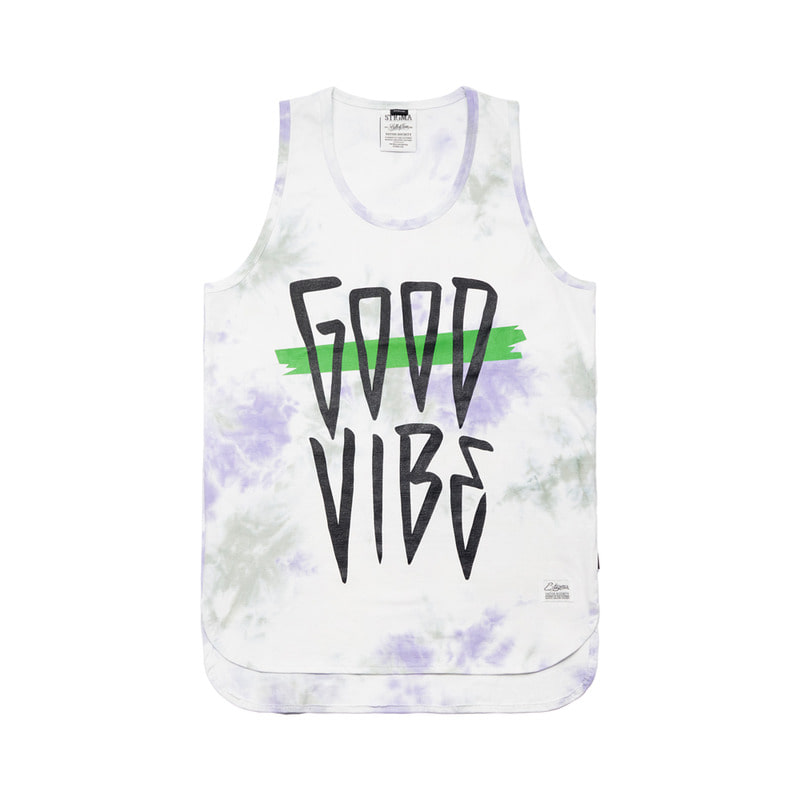 TIE DYE SLEEVELESS WHITE&amp;#65279;SOLD OUT