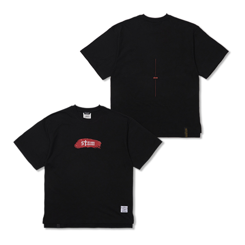 STGM Paint Oversized Short Sleeves T-Shirts Black