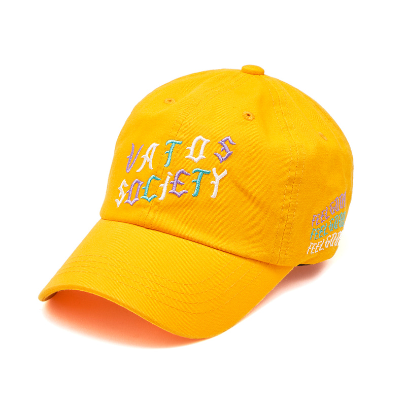 OBLIQUE WASHED BASEBALL CAP YELLOW