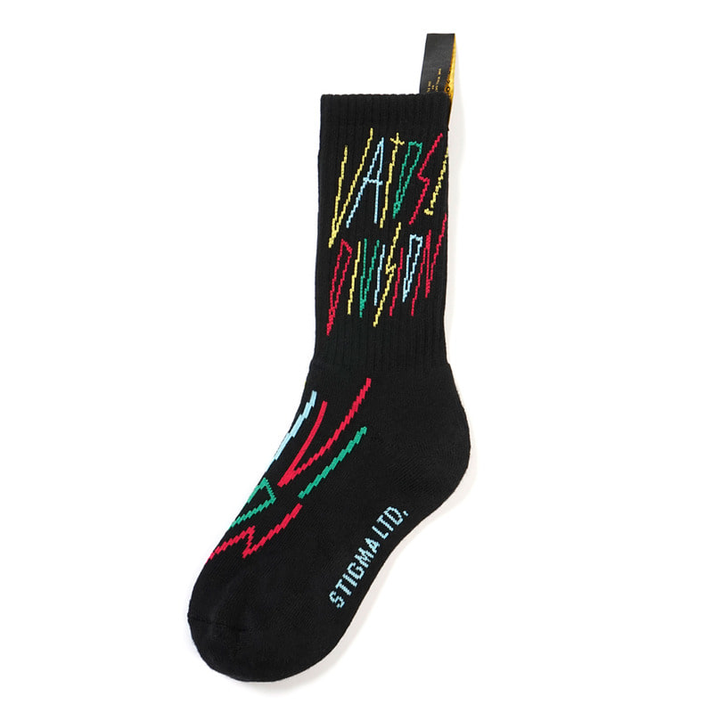 RAINBOW SKATE SOCKS BLACK