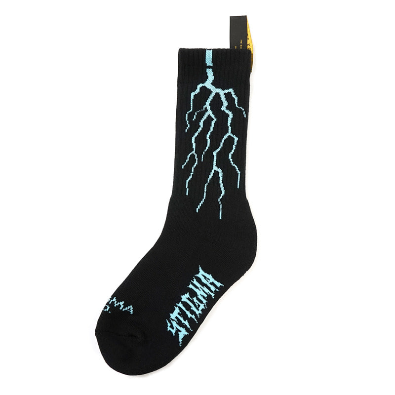 21 LIGHTNING SKATE SOCKS BLACK