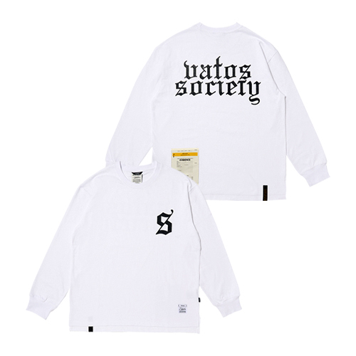 OLD LETTER  OVERSIZED LONG SLEEVES T-SHIRTS WHITE