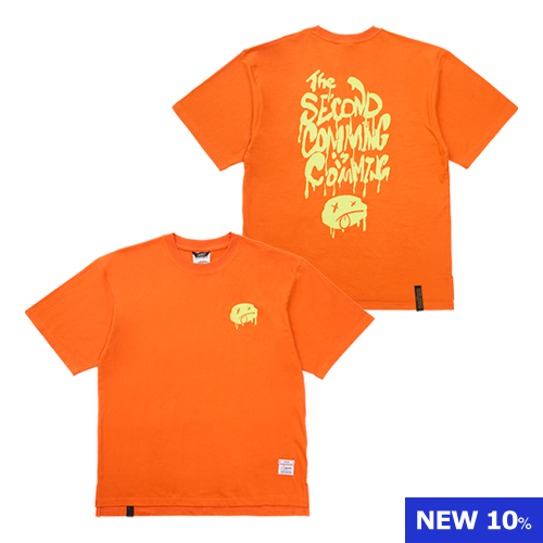 Second Coming Oversized Short Sleeves T-Shirts Orange