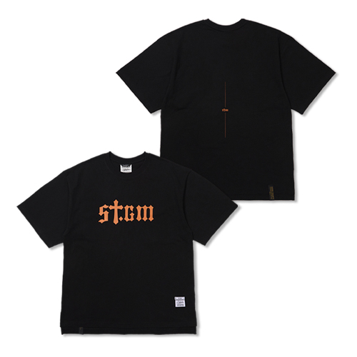 STGM Logo Oversized Short Sleeves T-Shirts Black