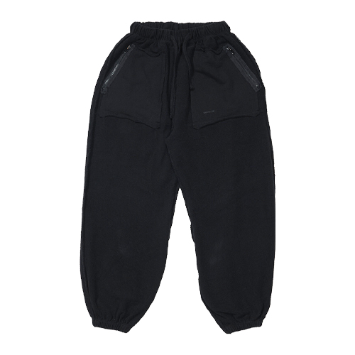 INSIDEOUT BIO-WASHED WIDE JOGGER PANTS BLACK