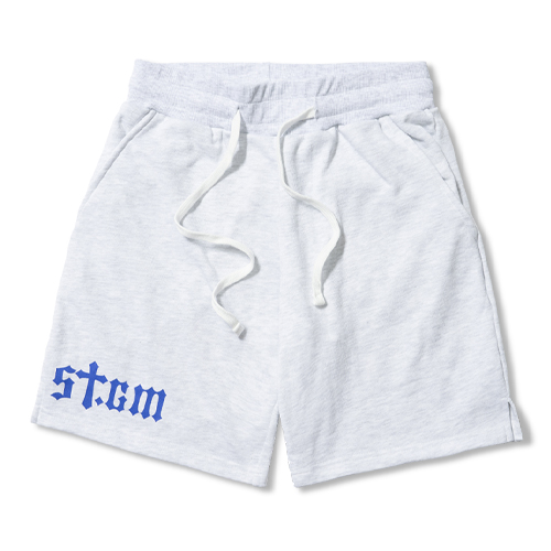 STGM Logo Short Pants White Melange