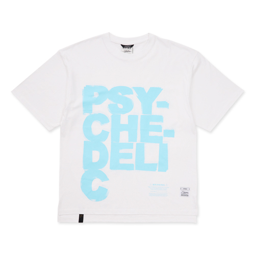 Psychedelic Oversized Short Sleeves T-Shirts White