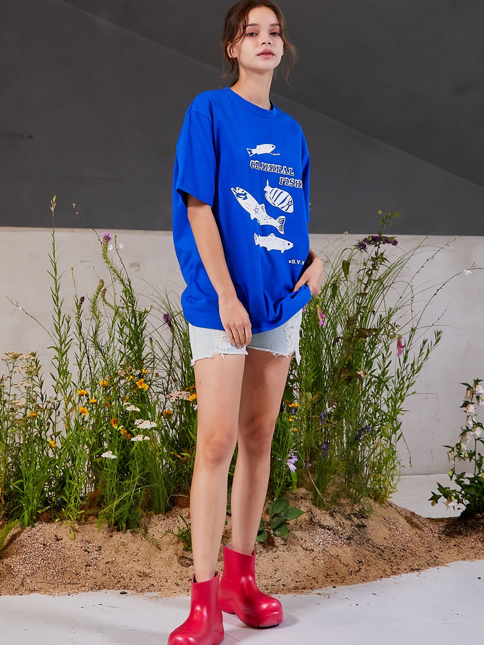 Criminal Fishes Tee_Blue