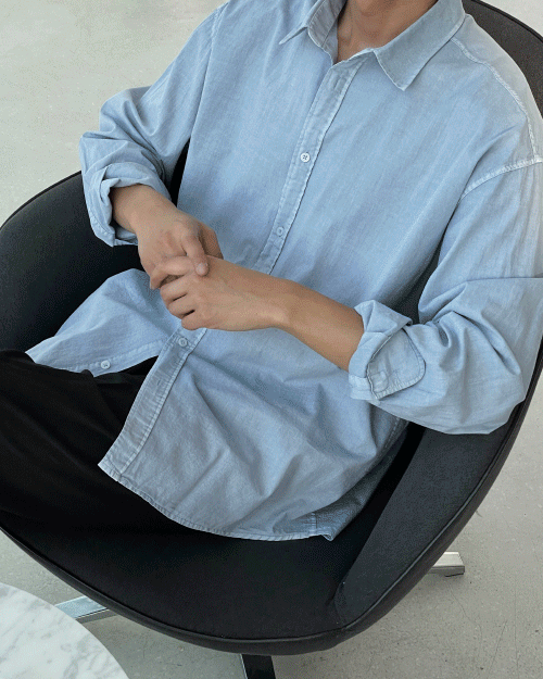 퓨너 썸머 피그먼트 긴팔 셔츠