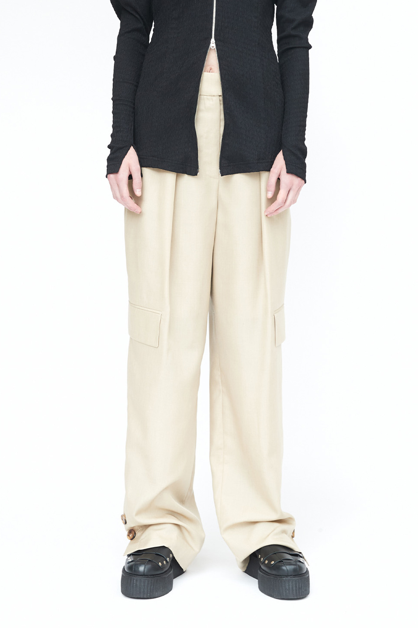 Side Pocket Detailed Trousers_BE