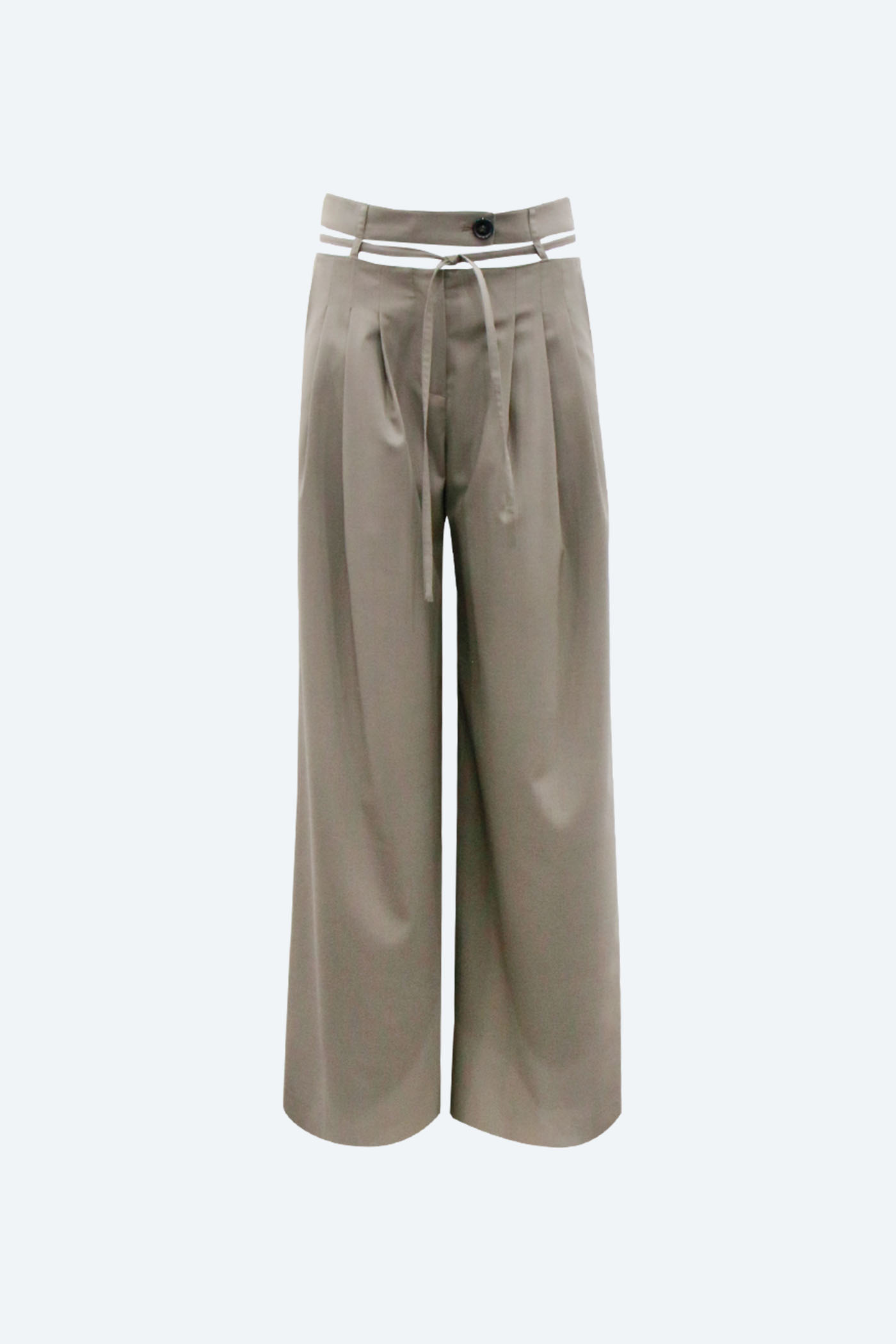 Waist Cut-Out Detail Trousers