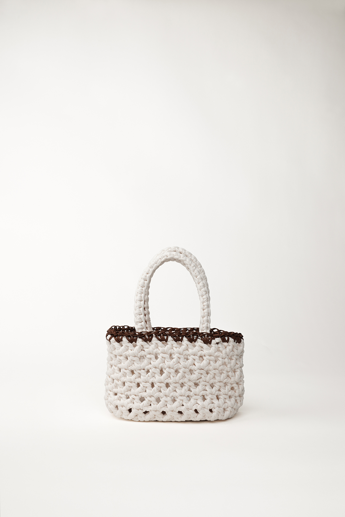 SHOPPER MINI KNIT OFF WHITE