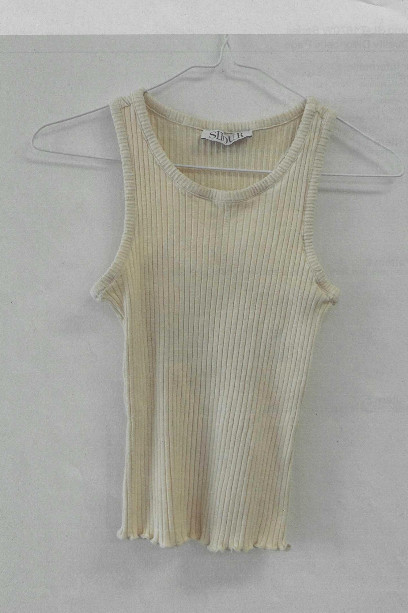 Tank Top in Ivory (Small)